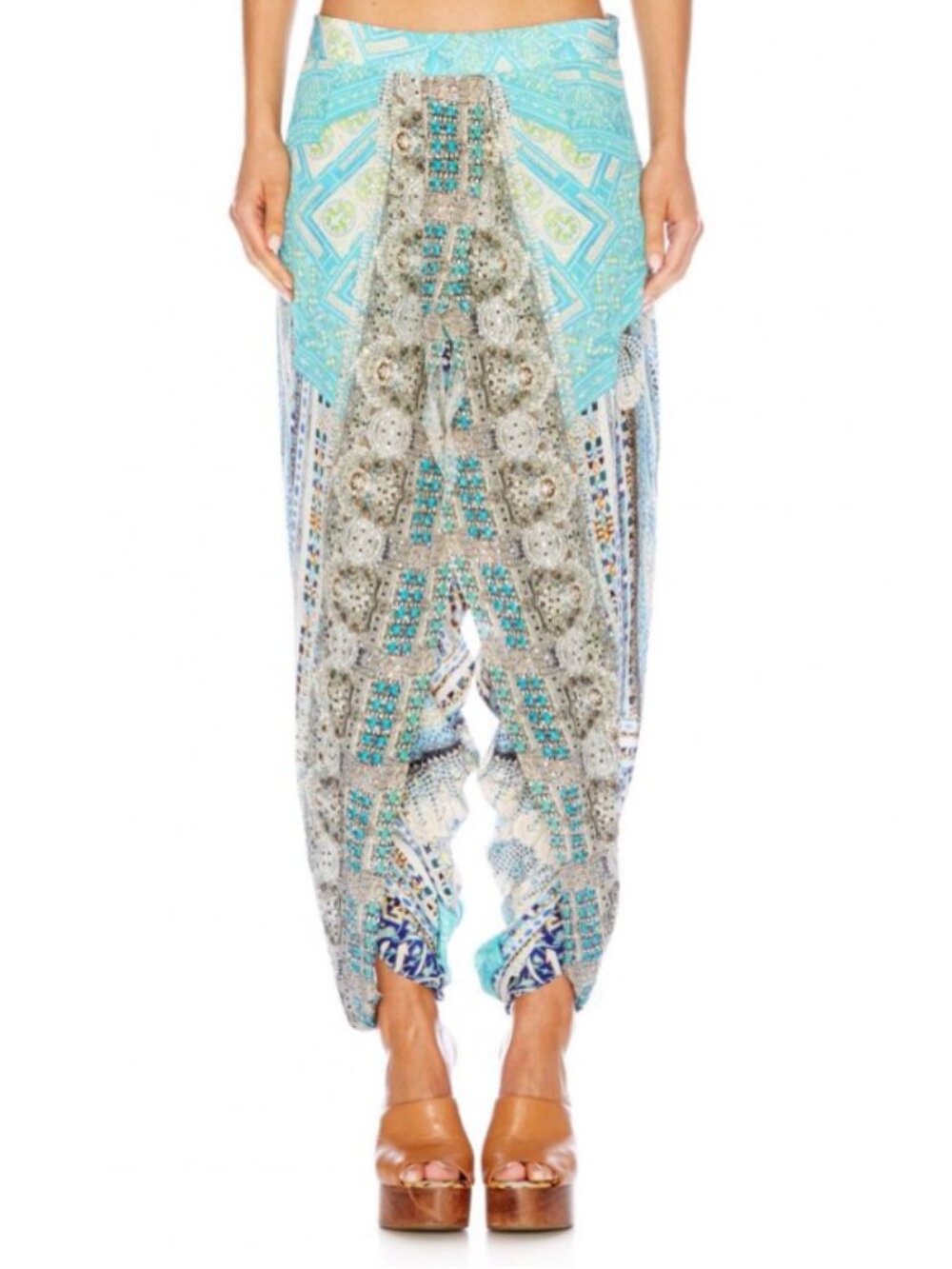 Camilla Franks Topkapi Thread gathered front Wrap harem pants Size 2